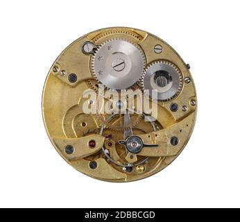 Détail de l'ancien mécanisme d'horlogerie et démantelé Banque D'Images