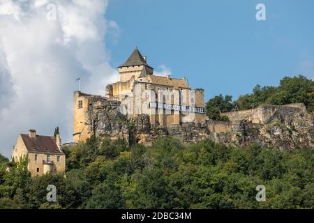 Castelnaud, Dordogne, France - 7 septembre 2018 : Château de Castelnaud, forteresse médiévale à Castelnaud-la-Chapelle, Dordogne, Aquitaine, France Banque D'Images