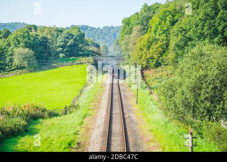 Haverthwaite sept 09 2016 Lakeside et Haverthwaite Railway à Haverthwaite. L H Railway est situé dans la pittoresque vallée de Leven au sud de l' Banque D'Images