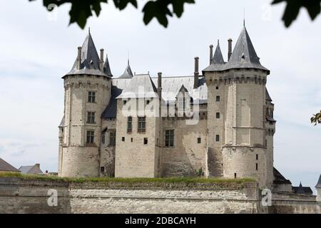 Château de Saumur dans la vallée de la Loire, France Banque D'Images