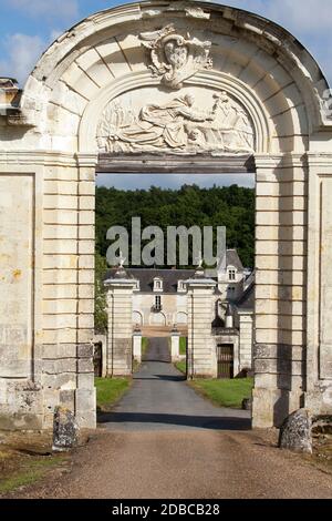 Chartreuse du Liget - Cartusian monastère fondé par le roi Henri II Plantagenêt Vallée de la Loire, France Banque D'Images