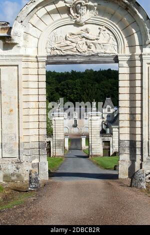 Chartreuse du Liget - Cartusian monastère fondé par le roi Henri II Plantagenêt Vallée de la Loire, France Banque D'Images