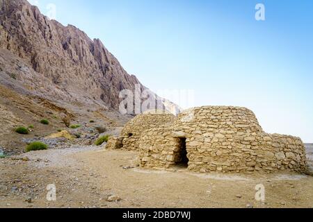 Voir d'anciennes tombes ruche près de Al Ain, ÉMIRATS ARABES UNIS Banque D'Images