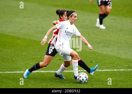 Marta Cardona du Real Madrid et Oihane Hernandez du Athletic Club en action pendant le championnat d'Espagne femmes&#039;s, Prim / LM Banque D'Images