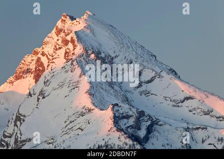 Géographie / Voyage, Allemagne, Bavière, Berchtesgaden, vue sur le Watzmann (pic) dans les Alpes de Berchtesgaden, Additional-Rights-Clearance-Info-not-available Banque D'Images