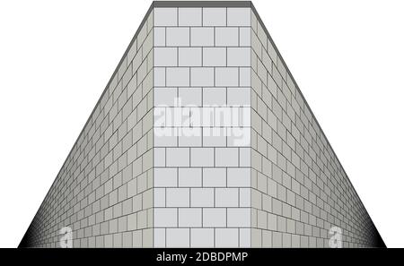 Un mur avec les deux parties d'entrer dans l'infini Banque D'Images