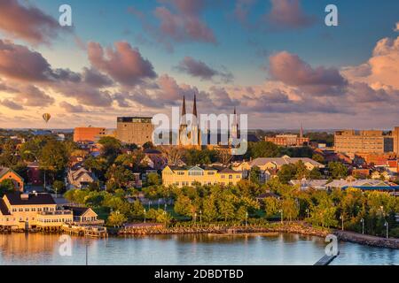 Avis de Charlottetown, Prince Edward Island, Canada de la mer Banque D'Images