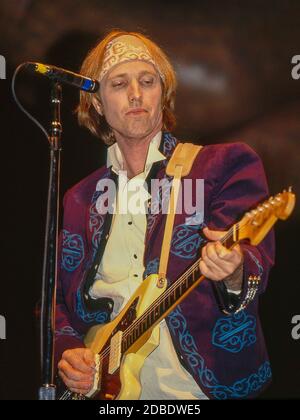 Tom Petty et The Heartbreakers en concert à Wembley Arena 23 février 1992 Banque D'Images