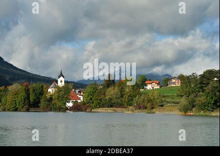 Église paroissiale catholique de Saint-Walburga, Philippe et James à Weissensee Banque D'Images