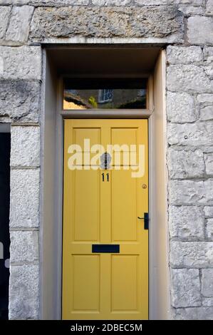 Détail de la porte d'entrée, Maison numéro 11, Beast Banks, Kendal, Cumbria, Angleterre, Royaume-Uni, Europe. Banque D'Images