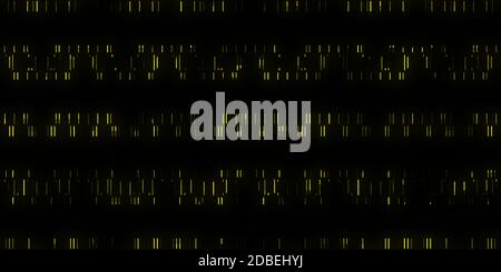 Code de données génétiques jaune Arrière-plan. La science sans code de données génétiques séquence de sortie. Les droits de l'individualité des toiles de code. Banque D'Images