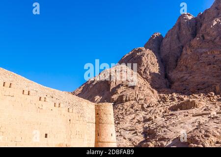 Mont Sinaï, Mont Moïse en Égypte. Afrique. Banque D'Images