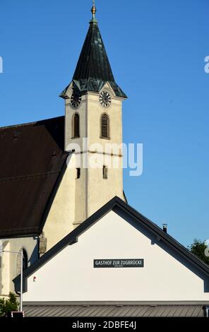 Église Bad Kreuzen haute-Autriche Banque D'Images