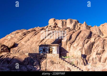 Mont Sinaï, Mont Moïse en Égypte. Afrique. Banque D'Images