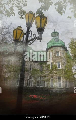 Vue artistique de l'hôtel de ville de Saint-Hyacinthe Québec Canada Banque D'Images