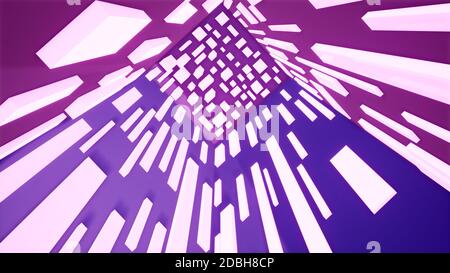 technologie abstraite fond violet, rendu 3d Banque D'Images