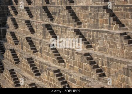 Détail de l'ancienne cage en Inde est Chand Baori Banque D'Images