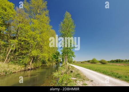 BOKER-Heide-Kanal, Delbrück, Paderborn, Rhénanie-du-Nord-Westphalie, Allemagne Banque D'Images