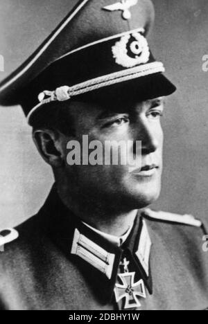 Harro Brenner, porte-Chevalier, Infanteriekompanie deutsche Kampfstaffel (Afrique), avec la Croix du Chevalier en 1940. La date est la date d'émission. Banque D'Images