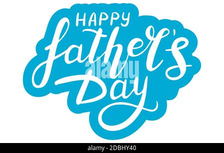 Bonne journée de père. Lettrage illustration calligraphie pour concevoir des cartes de vœux ou des affiches. Composition typographique. Pinceau manuscrit vectoriel tendance Illustration de Vecteur