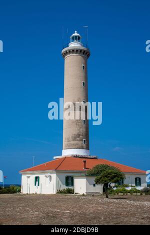 Phare Punta Bdanca sur l'île Dugi Otok près de Veli Rat Banque D'Images