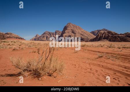 Lawrence place, Wadi Rum Dessert, Jordanie Banque D'Images