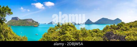 Panorama du parc national de Mu Ko Ang Thong, Thaïlande en été Banque D'Images