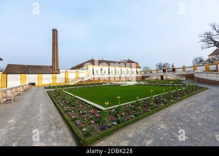 Schloss Hof, style baroque par l'architecte Johann Lukas von Hildebrandt , Marchfeld, Autriche Banque D'Images