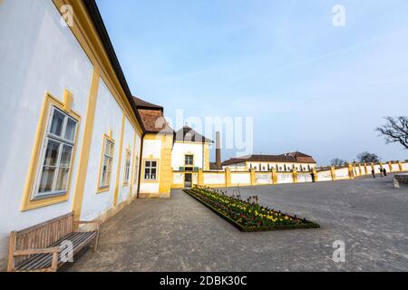 Schloss Hof, style baroque par l'architecte Johann Lukas von Hildebrandt , Marchfeld, Autriche Banque D'Images