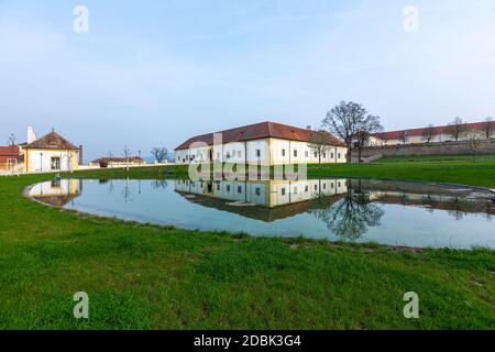 Schloss Hof, style baroque par l'architecte Johann Lukas von Hildebrandt , Marchfeld, Autriche Banque D'Images