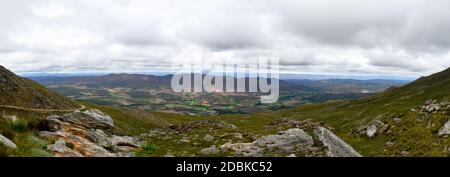 La vue du Swart Pass sur le paysage à l' La vallée des montagnes Swart Banque D'Images