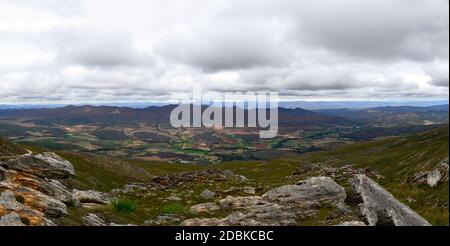 La vue du Swart Pass sur le paysage à l' La vallée des montagnes Swart Banque D'Images