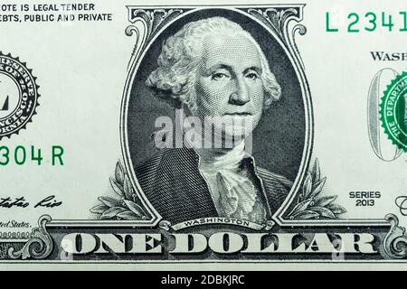 Le point de vue de Benjamin Franklin sur le projet de loi de cent dollars. Benjamin Franklin portrait d'une macro-facture ou d'un billet de banque en dollars américains Banque D'Images