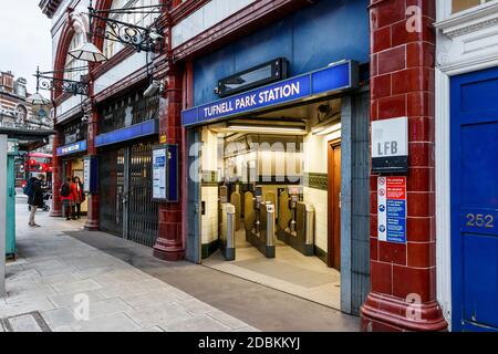 Station de métro Tufnell Park sur la Northern Line, Londres, Royaume-Uni Banque D'Images