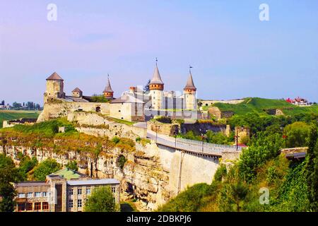 Fort n Kamianets-Podilskyi, Ukraine Banque D'Images