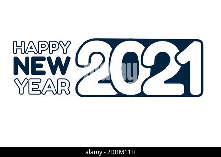 Bonne année 2021 pour les bannières des fêtes. Prospectus, messages d'accueil, invitations, illustrations vectorielles. Illustration de Vecteur