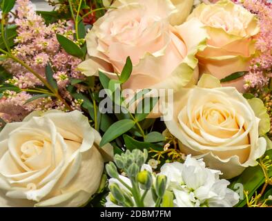 gros plan d'un bouquet de fleurs Banque D'Images