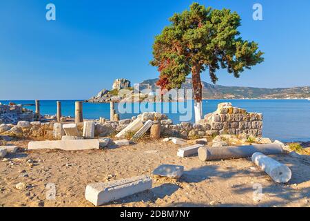 Ruines antiques sur Kos, Grèce Banque D'Images