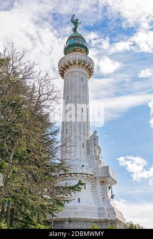 Victoria Lighhouse à Gretta Hill à Trieste Italie Banque D'Images