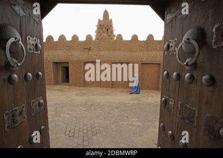 Mosquée Djingareyber à Tombouctou, Mali, Afrique de l'Ouest Banque D'Images