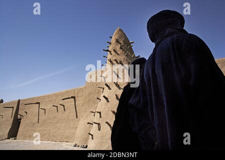 La mosquée djingareyber à Tombouctou, au Mali Banque D'Images