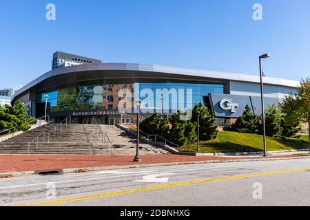 Atlanta, GA / USA - octobre 29 2020: McCamish Pavilion, surnommé le Thrillerdome, sur le campus de Georgia Tech Banque D'Images