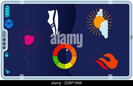 maquette d'un tracker d'activité sur les smartphones Banque D'Images