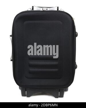 Valise de voyage sur le livre blanc Banque D'Images