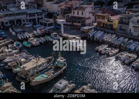 Vallon des auffes marseille,Bouches du rhône,France, Banque D'Images