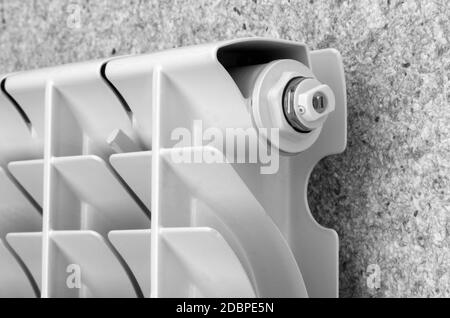 Détails de la maison chauffage au gaz Banque D'Images