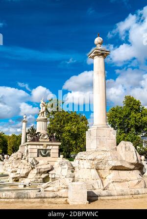 Fontaine d'Hercules et d'Antaeus à Aranjuez, Espagne Banque D'Images