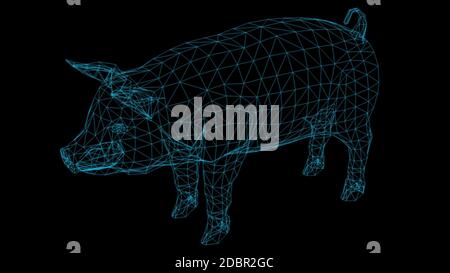 Conception graphique isolée en polyéthylène faible de PIG Banque D'Images