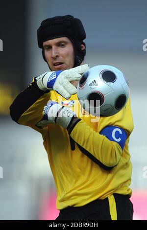 Prague, République tchèque. 30 mai, 2008. Match amical pour la République tchèque contre l'Ecosse, 3:1, 30 mai 2008, Prague, CZE. Petr Cech, le gardien de la République tchèque au cours de leur match de football amical dans l'arène d'AXA, à Prague, le 30 mai 2008./FESP/Slavek Ruta Crédit : Slavek Ruta/ZUMA/Alamy Fil Live News Banque D'Images