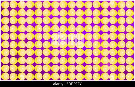 design textile numérique de l'art citron sur fond abstrait Banque D'Images